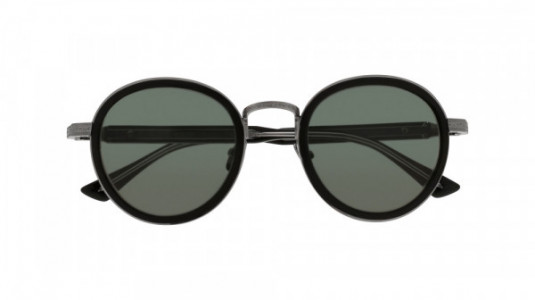 Gucci GG0067S Sunglasses, 001 - RUTHENIUM with BLACK temples and GREEN lenses