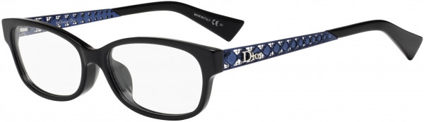 Christian Dior DIORAMAO 2F Eyeglasses, 0CST Black Blue