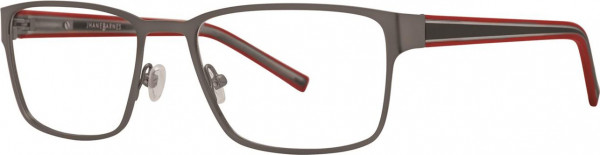 Jhane Barnes Divisor Eyeglasses, Gunmetal