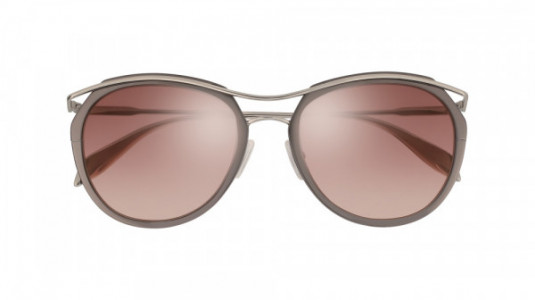 Alexander McQueen AM0116S Sunglasses, 003 - RUTHENIUM with SILVER temples and PINK lenses