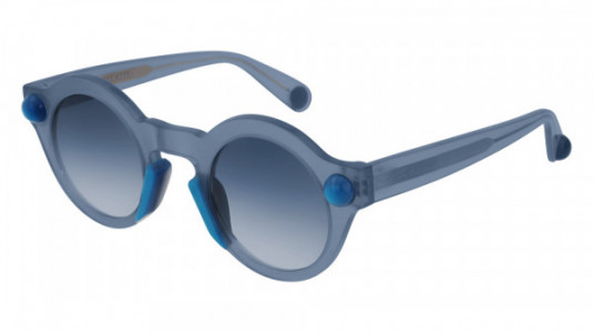 Christopher Kane CK0017S Sunglasses, 005 - BLUE with BLUE lenses