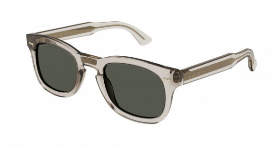Gucci GG0182S Sunglasses, 007 - BROWN with GREEN lenses