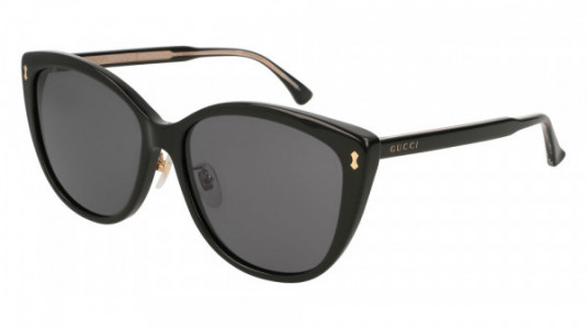 Gucci GG0193SK Sunglasses, 003 - BLACK with GREY lenses