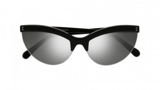 Stella McCartney SC0083S Sunglasses, BLACK with SILVER lenses
