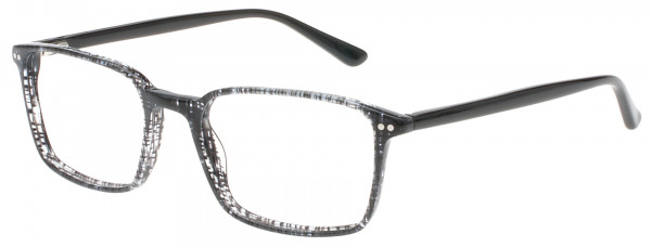 Exces Exces Slim Fit 5 Eyeglasses, BLACK STRIATED-BLACK (201)