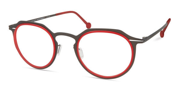 Modo DUOMO Eyeglasses, RED / GUNMETAL