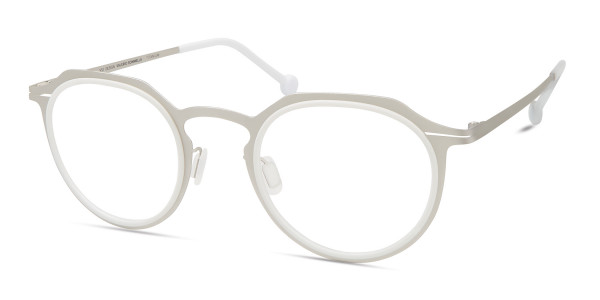 Modo DUOMO Eyeglasses, WHITE / SILVER