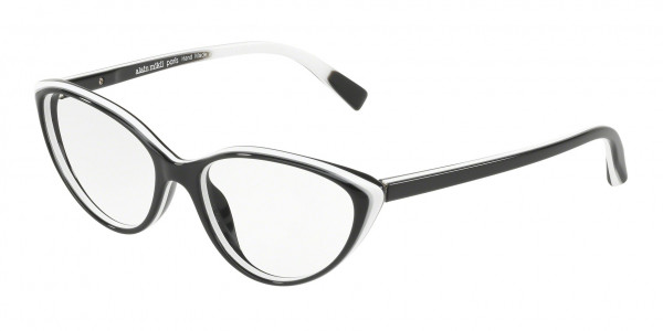 Alain Mikli A03081 Eyeglasses, 002 BLACK WHITE (RED)