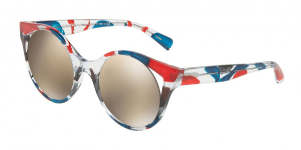 Alain Mikli A05033 RAYCE Sunglasses, 003/6G CRYSTAL WAVES BLUE RED GREY