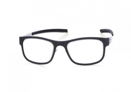 ic! berlin Friedrich Wilhelm Eyeglasses, Chrome-Black