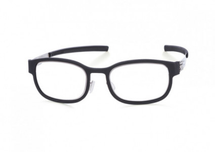 ic! berlin Karl-Otto Eyeglasses, Chrome-Black