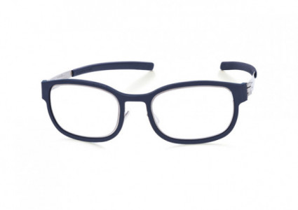 ic! berlin Karl-Otto Eyeglasses, Chrome-Marine-Blue