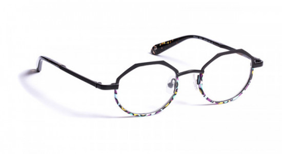 J.F. Rey PM042 Eyeglasses, PM042 0075 BLACK/PINK PURPLE (0075)