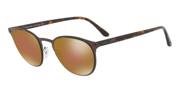 Giorgio Armani AR6062 Sunglasses, 31917D MATTE BROWN (BROWN)