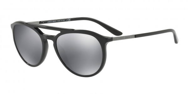 Giorgio Armani AR8105 Sunglasses, 50176G BLACK (BLACK)