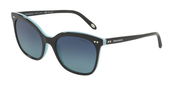 Tiffany & Co. TF4140 Sunglasses, 80554U BLACK/BLUE (BLACK)