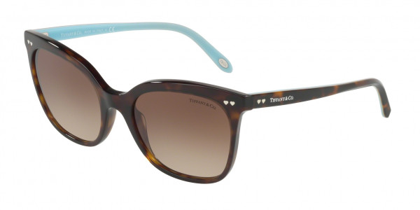 Tiffany & Co. TF4140F Sunglasses, 80153B DARK HAVANA (HAVANA)