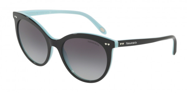 Tiffany & Co. TF4141 Sunglasses, 80553C BLACK/BLUE (BLACK)