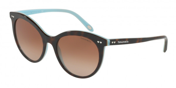 Tiffany & Co. TF4141 Sunglasses, 81343B HAVANA/BLUE (HAVANA)