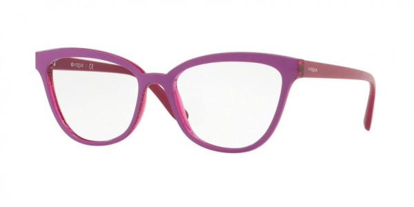 Vogue VO5202 Eyeglasses, 2595 TOP CYCLAMEN/VIOLET GLITTER (PURPLE/REDDISH)