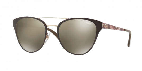 Vogue VO4078S Sunglasses, 50215A BROWN/PALE GOLD (BROWN)