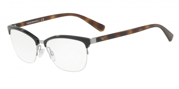 Emporio Armani EA1066 Eyeglasses, 3010 GUNMETAL/BLACK (GUNMETAL)