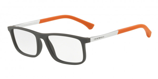 Emporio Armani EA3125 Eyeglasses, 5647 BROWN RUBBER