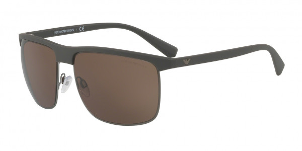 Emporio Armani EA4108 Sunglasses, 564073 MATTE MUD (BROWN)