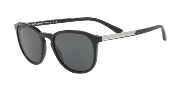 Giorgio Armani AR8104F Sunglasses, 500187 BLACK (BLACK)