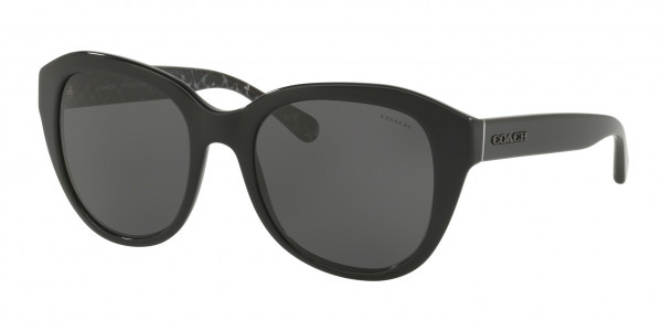 Coach HC8231F L1009 Sunglasses, 551087 BLACK (BLACK)