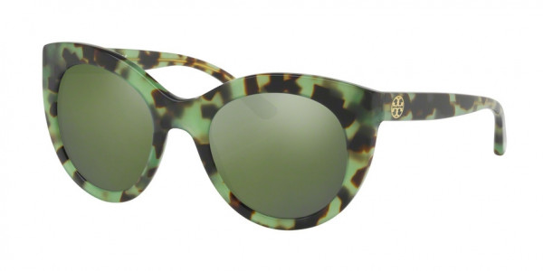 Tory Burch TY7115 Sunglasses, 1703X5 GREEN TORTOISE