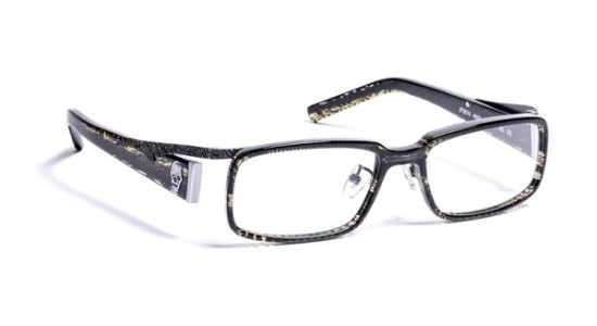 J.F. Rey JF2814 Eyeglasses, JF2814 4500 KAKHI BLACK/ANTI GREY (4500)