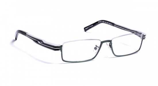 J.F. Rey JF2810 Eyeglasses, JF2810 4500 KAKHI/TEMPLES SILVER/BLACK (4500)