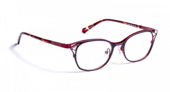 Boz by J.F. Rey FIRST Eyeglasses, BRUSHED PLUM/RED (7930)