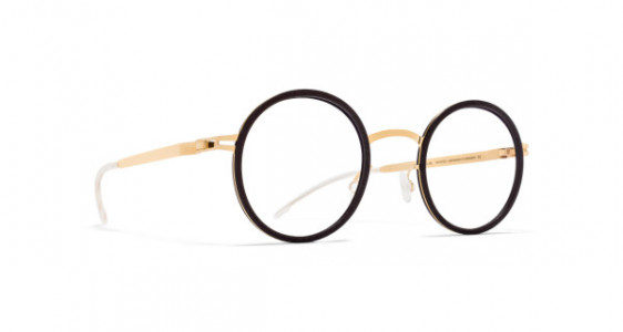 Mykita Mylon FERN Eyeglasses, MH23 EBONY BROWN/GLOSSY GOLD