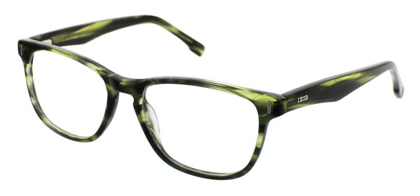IZOD 2037 Eyeglasses, Olive Horn