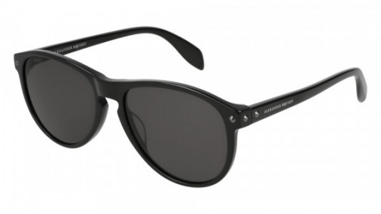 Alexander McQueen AM0098S Sunglasses, BLACK with GREY lenses