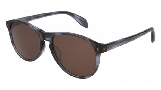Alexander McQueen AM0098S Sunglasses, HAVANA with BROWN lenses