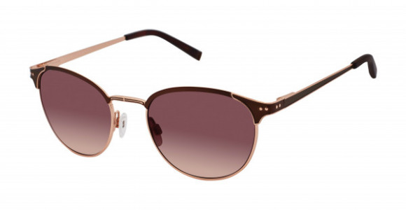Kate Young K701 Sunglasses, Rose Gold/Brown (RGD)