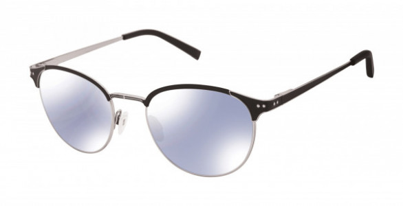 Kate Young K701 Sunglasses, Silver/Black (SIL)