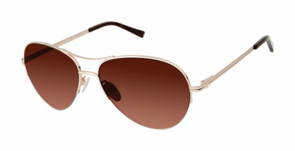 Kate Young K700 Sunglasses, Gold (GLD)