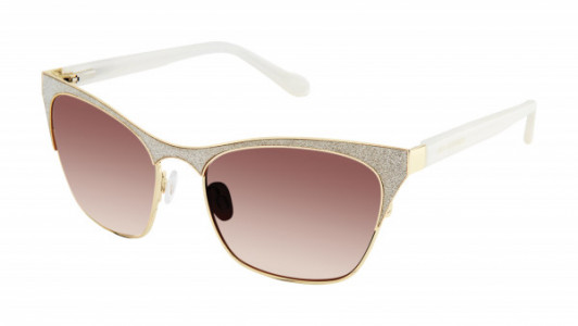 Lulu Guinness L155 Sunglasses, Gold/Silver (GLD)