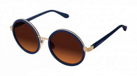 Lulu Guinness L149 Sunglasses, Blue/Gold (BLU)
