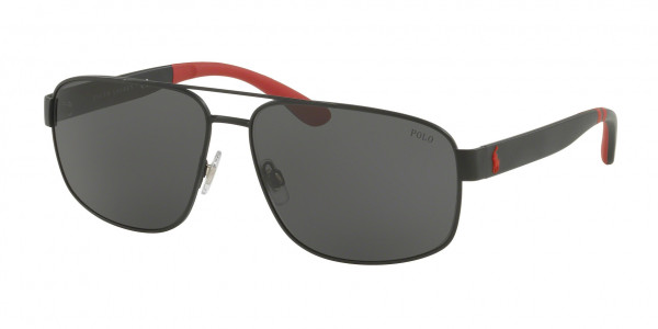 Polo PH3112 Sunglasses, 903887 MATTE BLACK GREY (BLACK)