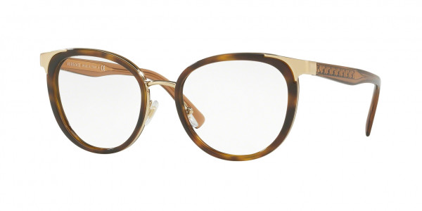 Versace VE1249 Eyeglasses, 1411 HAVANA (TORTOISE)