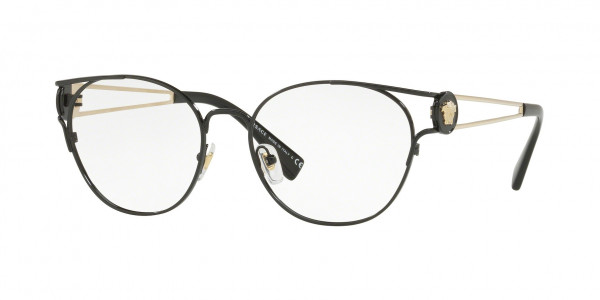 Versace VE1250 Eyeglasses, 1009 BLACK (BLACK)