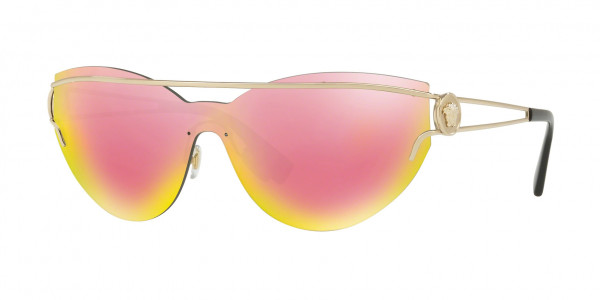 Versace VE2186 Sunglasses, 12524Z PALE GOLD (GOLD)