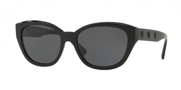 Versace VE4343A Sunglasses, GB1/87 BLACK (BLACK)