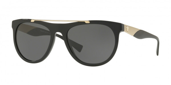 Versace VE4347 Sunglasses, GB1/87 BLACK GREY (BLACK)