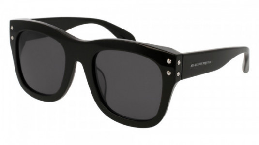Alexander McQueen AM0050SA Sunglasses, BLACK with GREY lenses